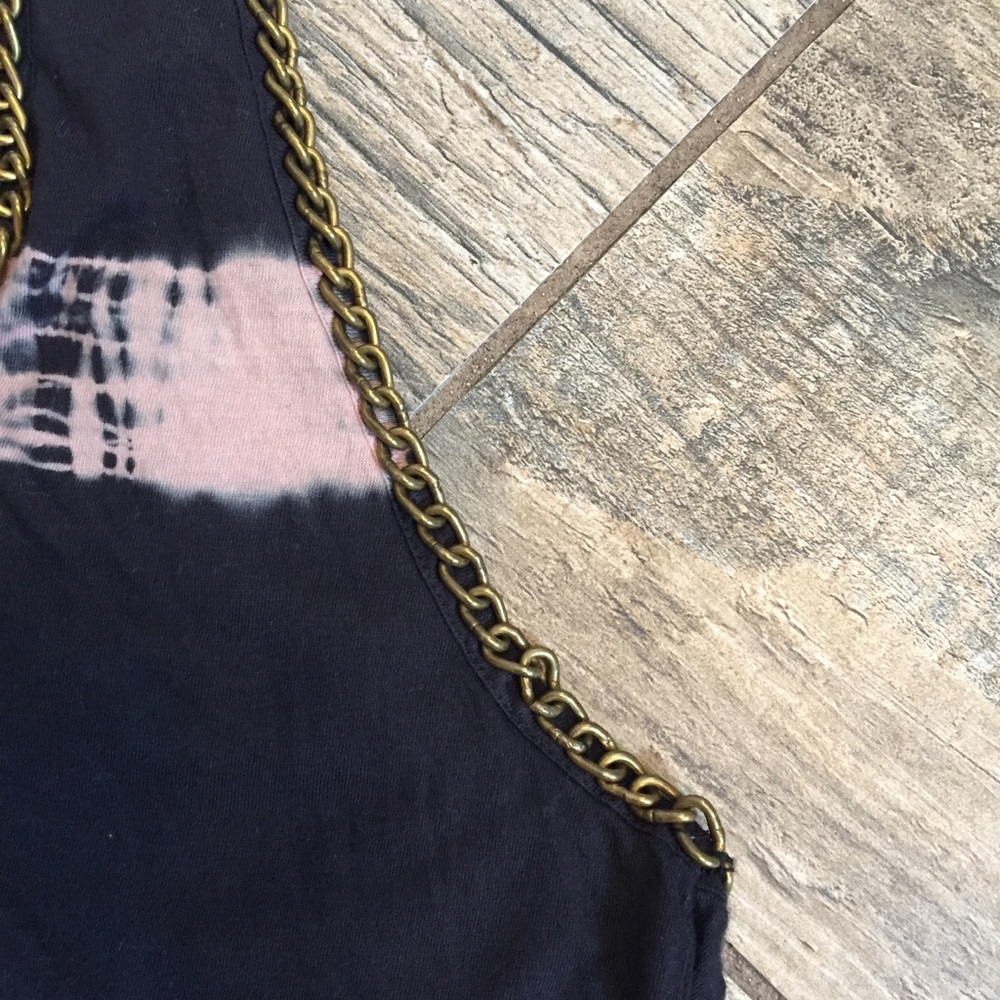 Gat Rimon Shibori Tiedye Gold Chain Festival Boho - Picture 3 of 5